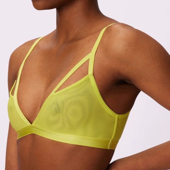 Parade Silky Mesh Strappy Triangle Bralette - Picture 7 of 9